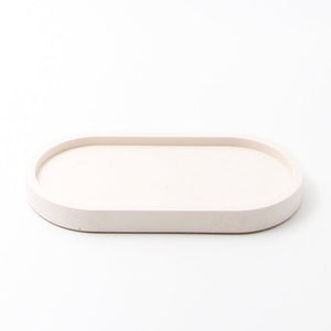 Tablett - Tray Oval Offwhite