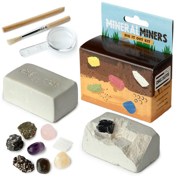 Ausgrabungsset: Steine, Mineralien und Edelsteine | Dig-A-Saurs Dig it Out