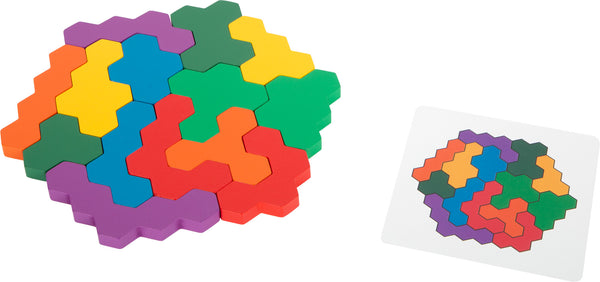 Lernspiel Holzpuzzle *Hexagon*