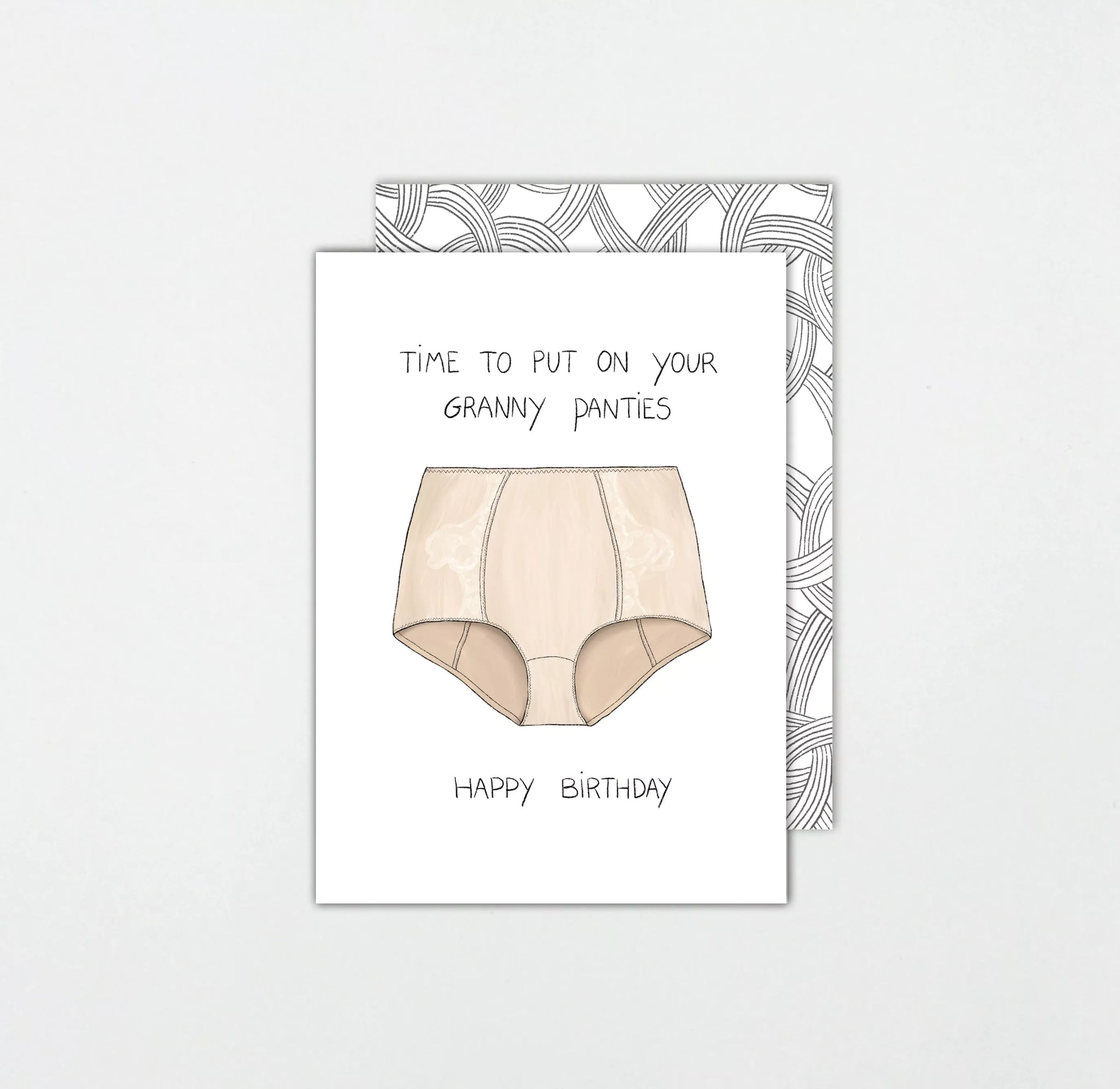 Grußkarte *Happy Birthday* GRANNY PANTIES | Somaj GK