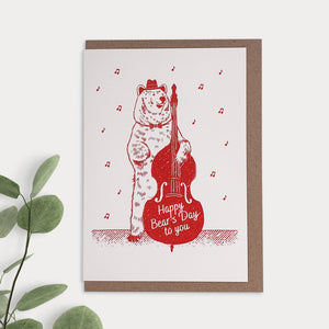 Grußkarte *Happy bear's day to you* LOVELY BEASTS Bär