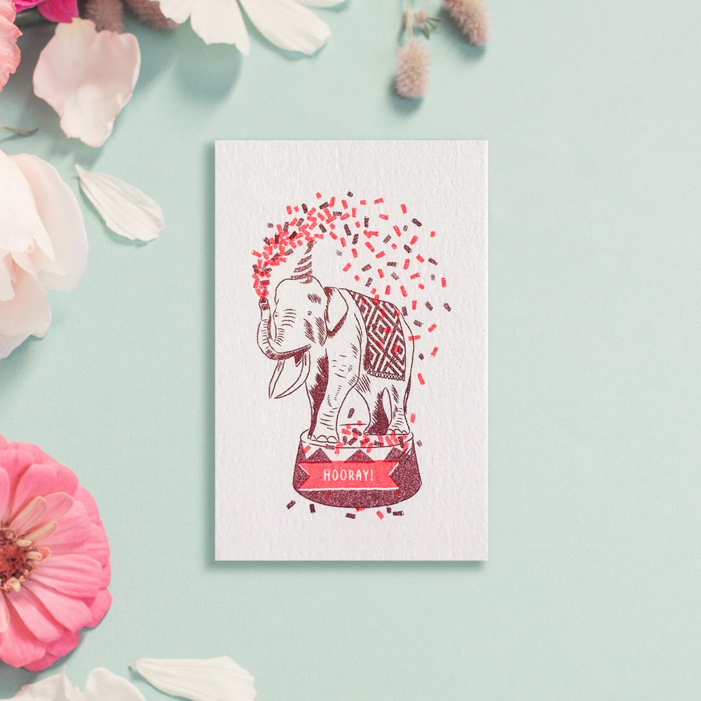 Minikarte *Hooray!* LOVELY BEASTS Elephant