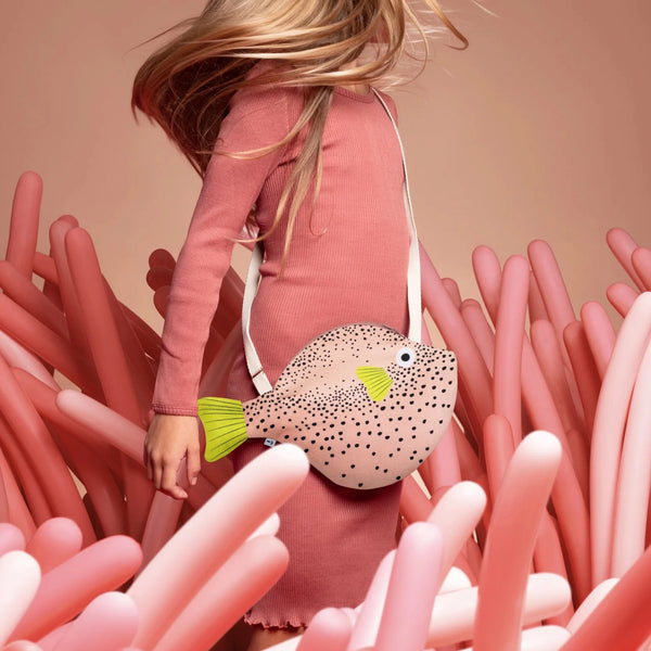 Tasche Kleiner Kugelfisch Pink