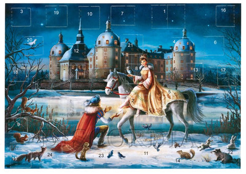 Adventkalender *Aschenbrödel vor der Burg* A6