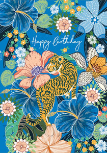 Grußkarte *Happy Birthday* Tiger