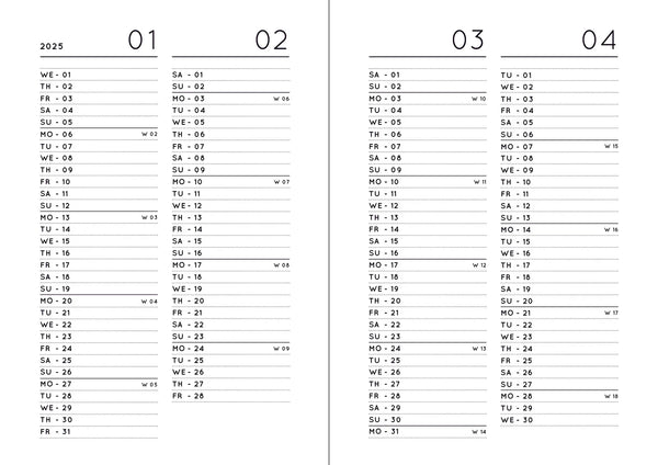 Pocket Kalender / Planner 2024 Claret Red | Navucko (DIN A6)