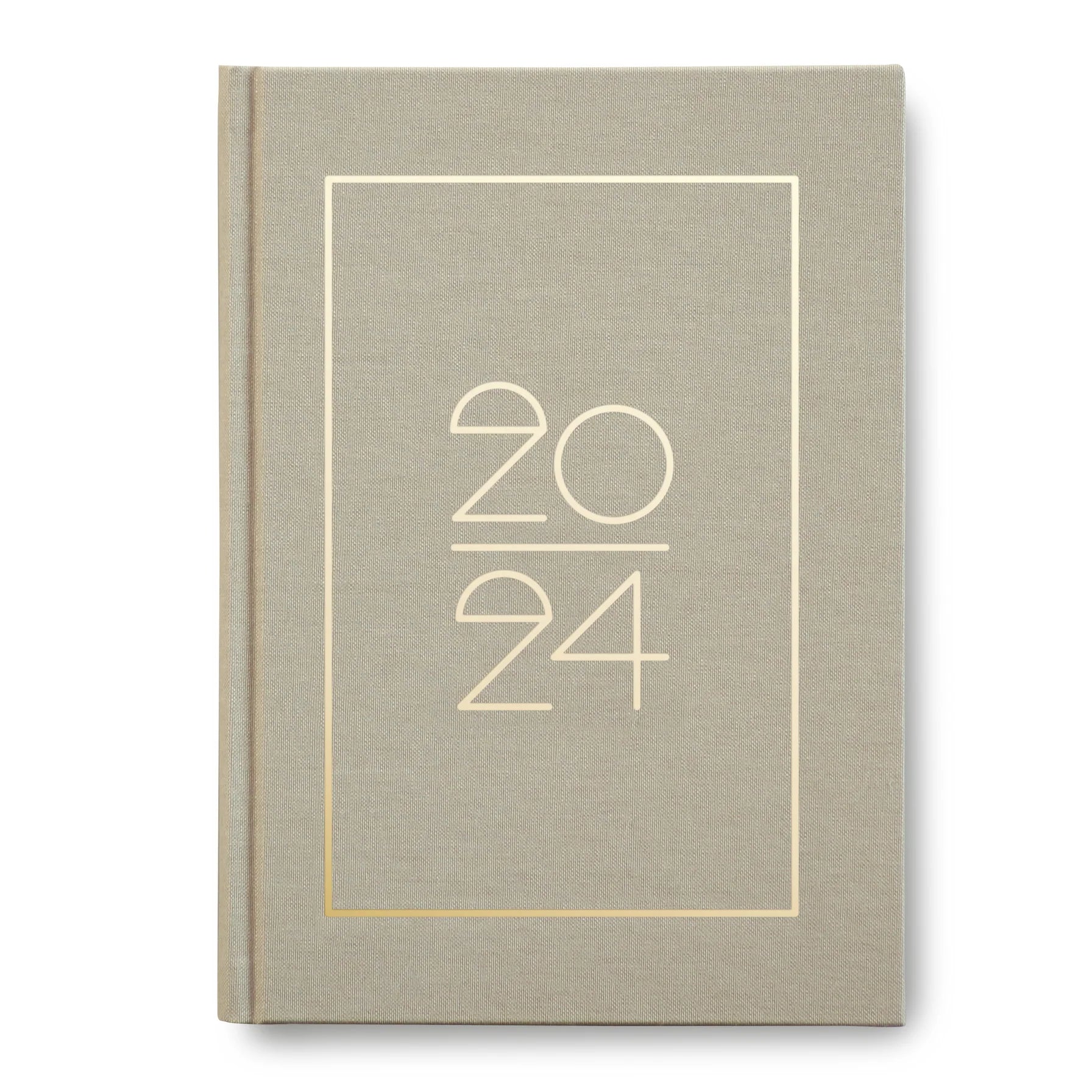 Hardcover Kalender/ Planner 2024 Beige | Navucko (DIN A5)