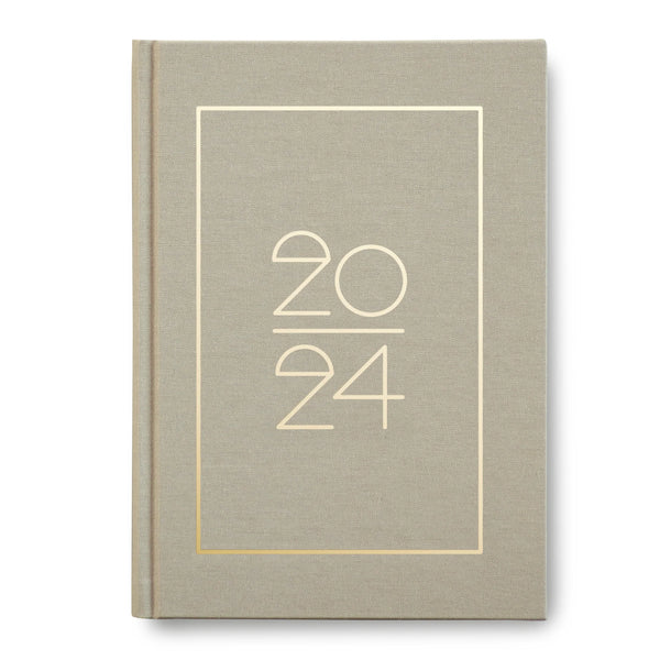 Hardcover Kalender/ Planner 2024 Beige | Navucko (DIN A5)