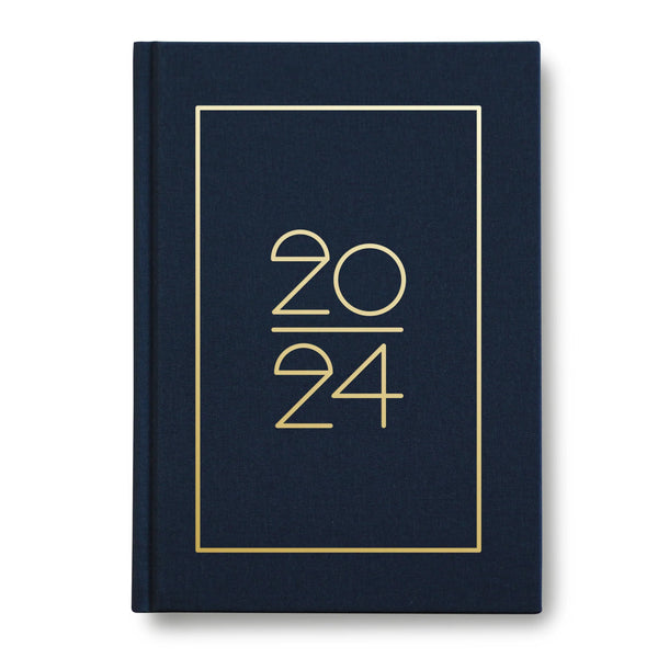 Hardcover Kalender/ Planner 2024 Dark Blue | Navucko (DIN A5)