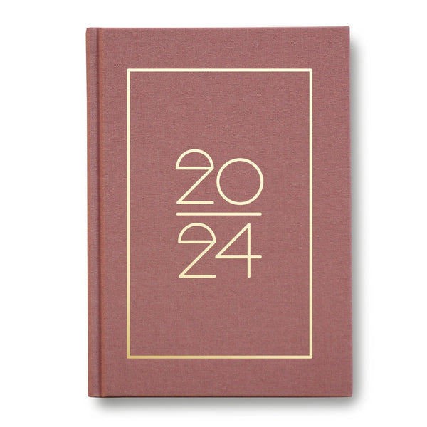 Hardcover Kalender/ Planner 2024 Dusty Pink | Navucko (DIN A5)