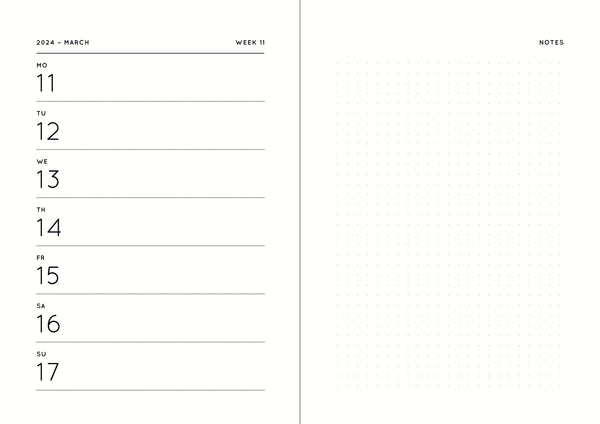 Hardcover Kalender/ Planner 2024 Olive | Navucko (DIN A5)