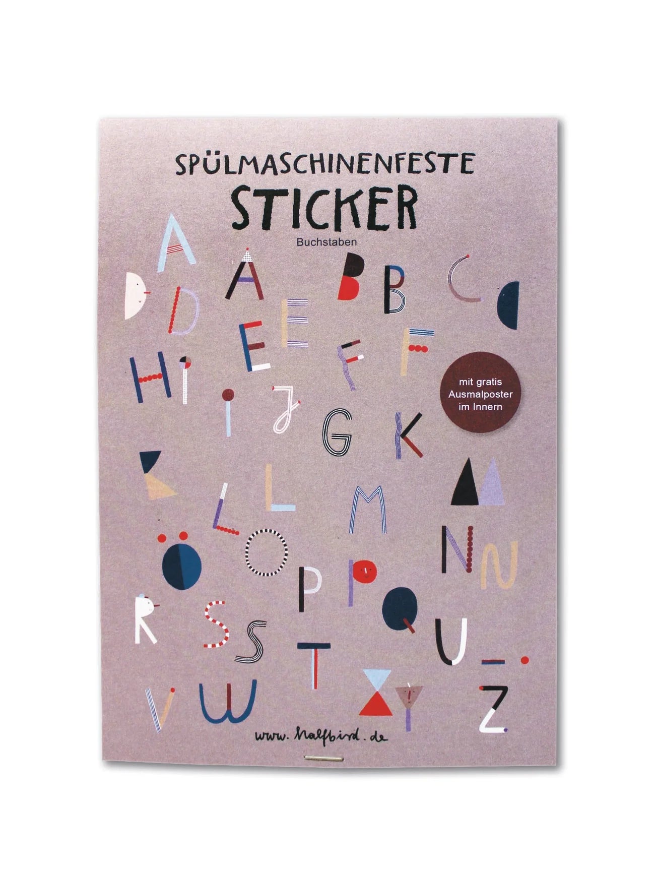 Spülmaschinenfeste Aufkleber ABC Buchstaben Sticker Set – loretta cosima