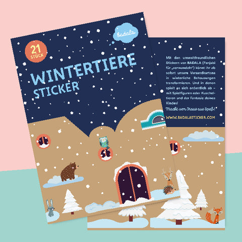 Badala WINTERTIERE - DIY Sticker Winter Edition