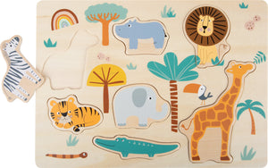 Setzpuzzle „Safari“ | Kleinkindpuzzle Holz