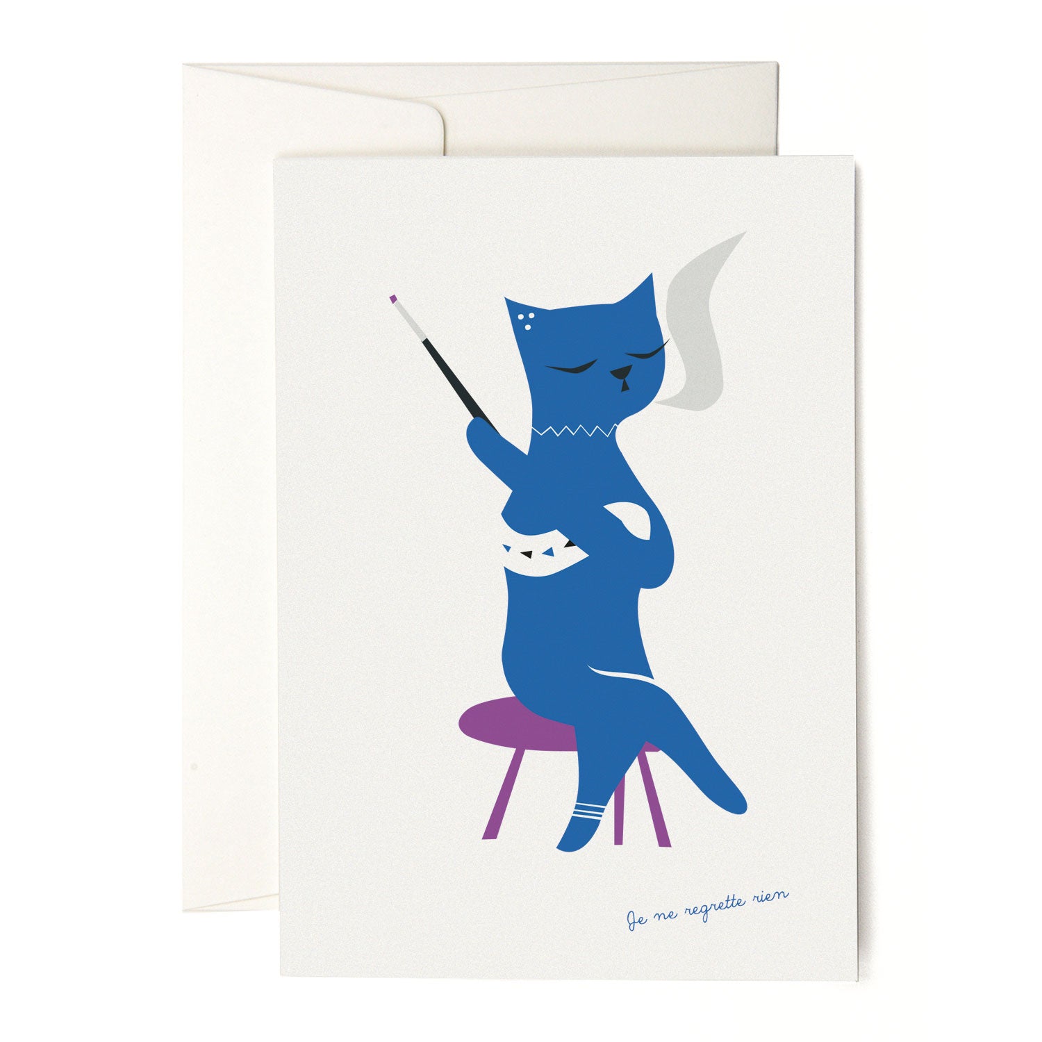 Grußkarte *Blue Cat* | Pleased to meet