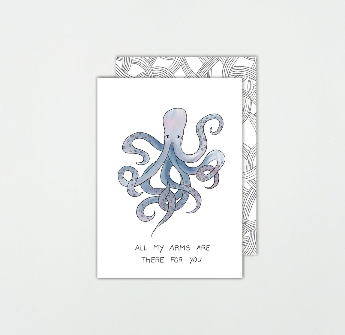 Grußkarte *ALL MY ARMS ARE THERE FOR YOU* Oktopus | Somaj GK