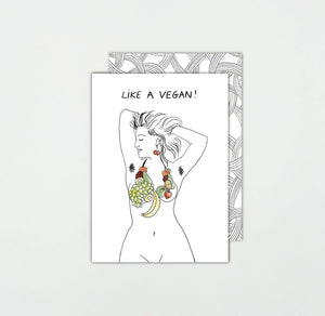 Grußkarte *like a vegan* | Somaj GK