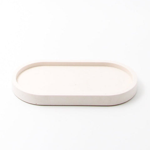 Tablett - Tray Oval Offwhite