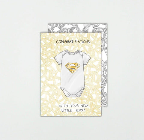 Grußkarte *NEW LITTLE HERO* Baby | Somaj GK