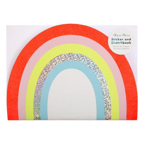 Rainbow Sticker & Sketchbook | Regenbogen Aufkleber Buch