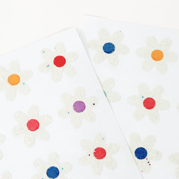 Daisy Glitter Stickers (8 Bögen) | Meri Meri