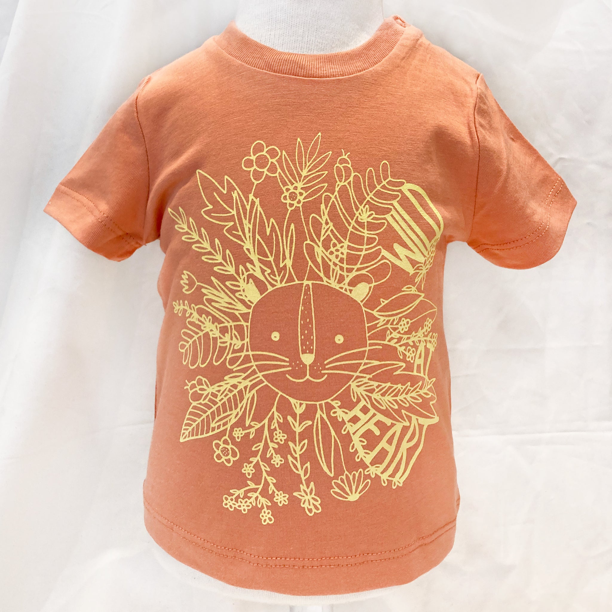 Baby & Kinder T-Shirt *WILD AT HEART* Löwe - vulcano stone