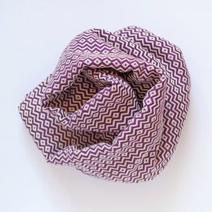 Webtuch - Schal - Decke "Coffee Beans" aus Baumwolle | violett