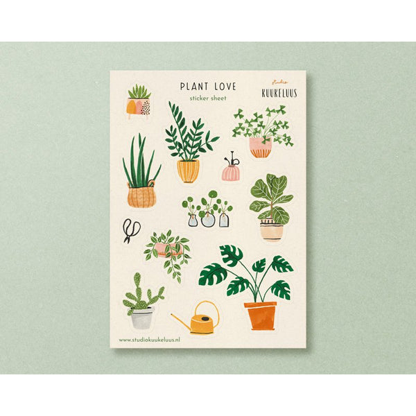 Stickerbogen Illustrationen | Pflanzen