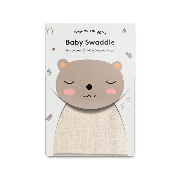 Baby Swaddle - Oat | Musselin Tuch Biobaumwolle