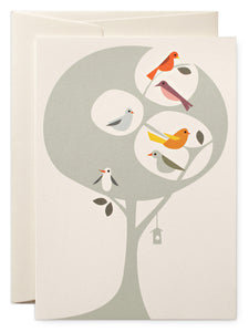 Grußkarte Tree of Birds (neutral)