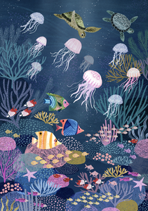 Poster *coral reef* Meer Rebecca Jones